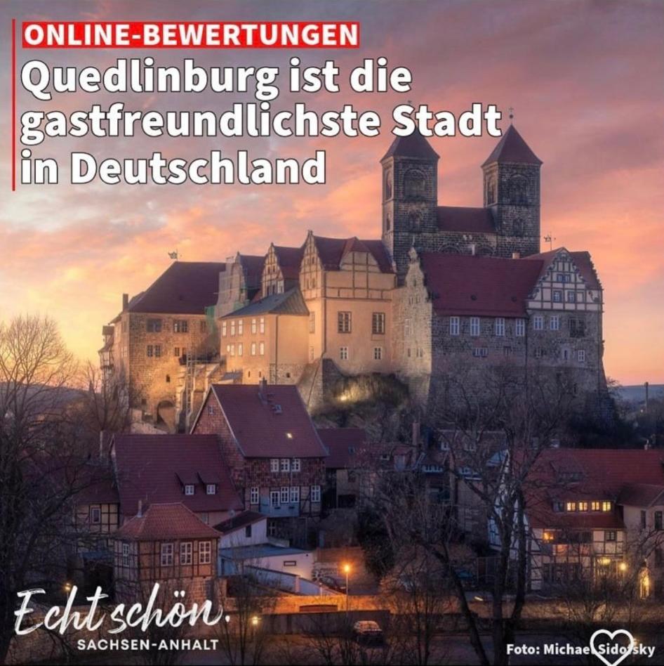 100 Qm Ferienwohnung Am Heiligen Brunnen Quedlinburg Eksteriør bilde
